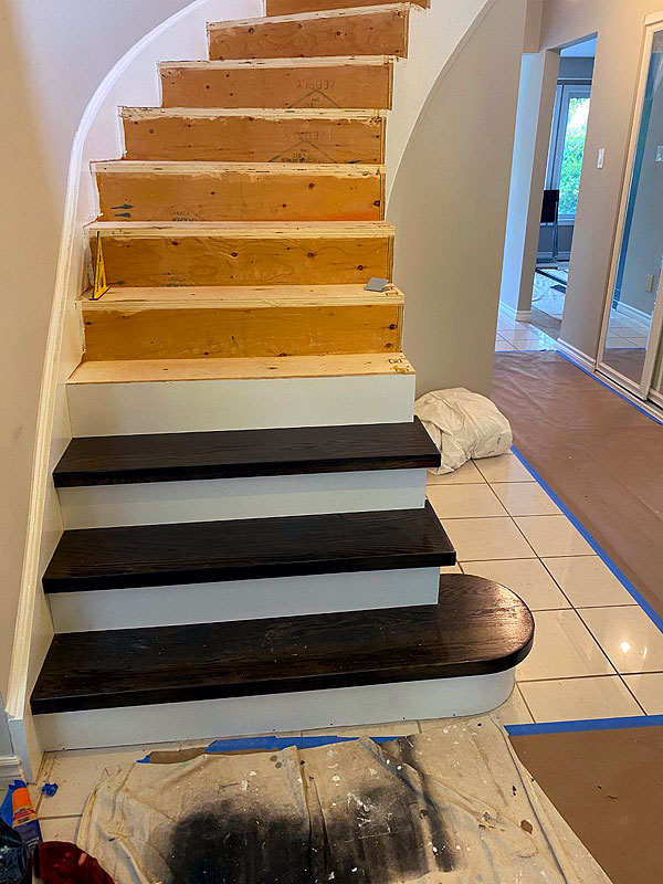 Toronto Hardwood Installation - Stairs